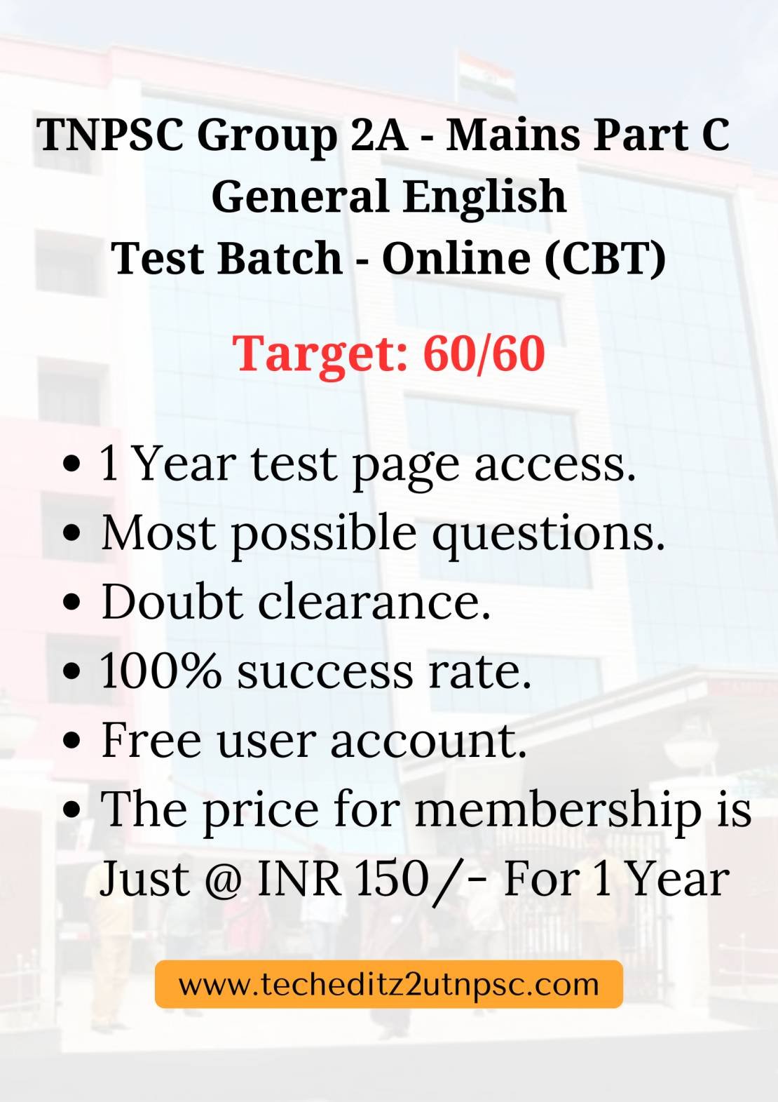 TNPSC Group 2A - Mains Paper 2 Part C: General English